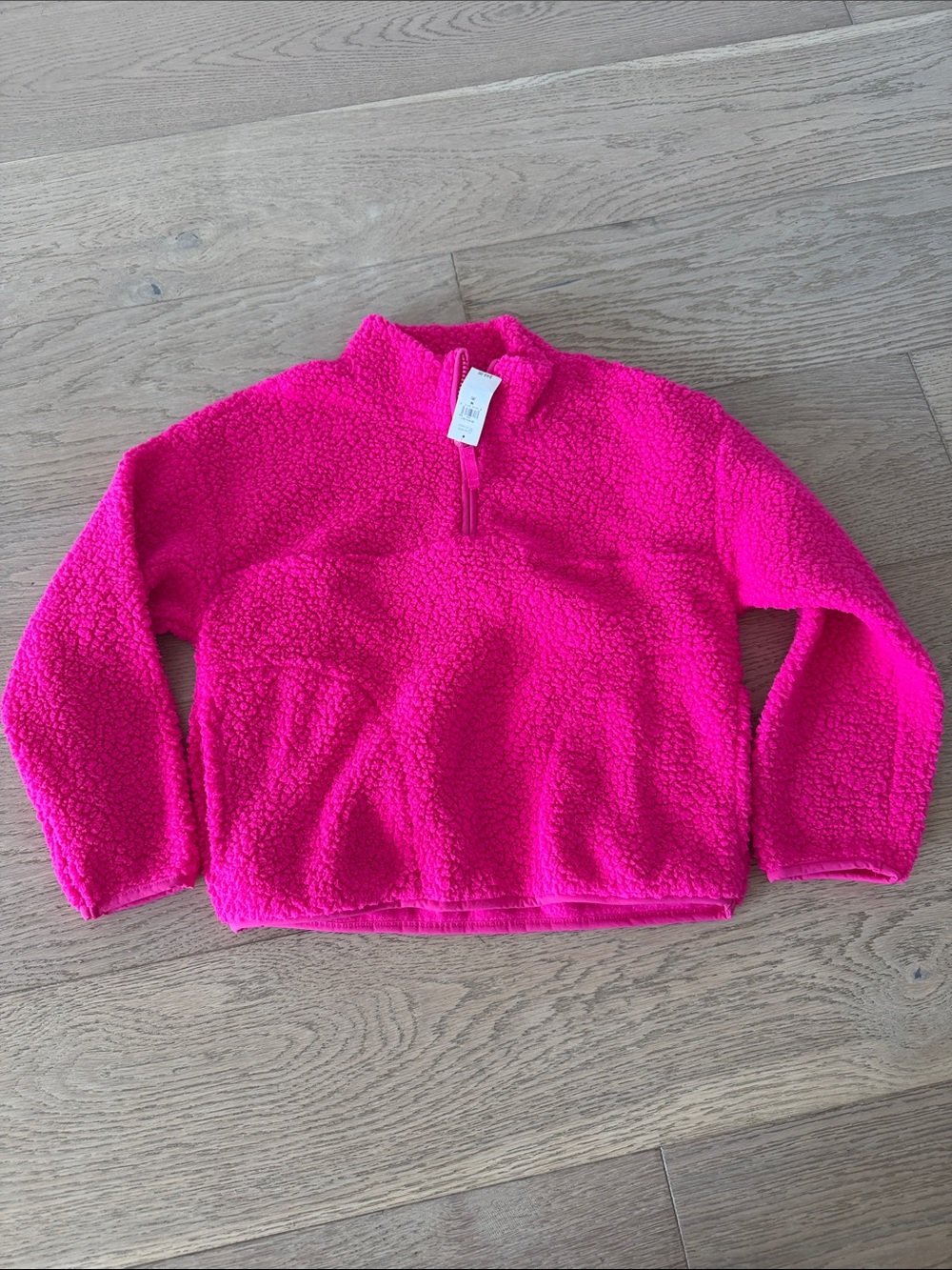 GAP Kids Hot Pink Sherpa Pullover Hoodie